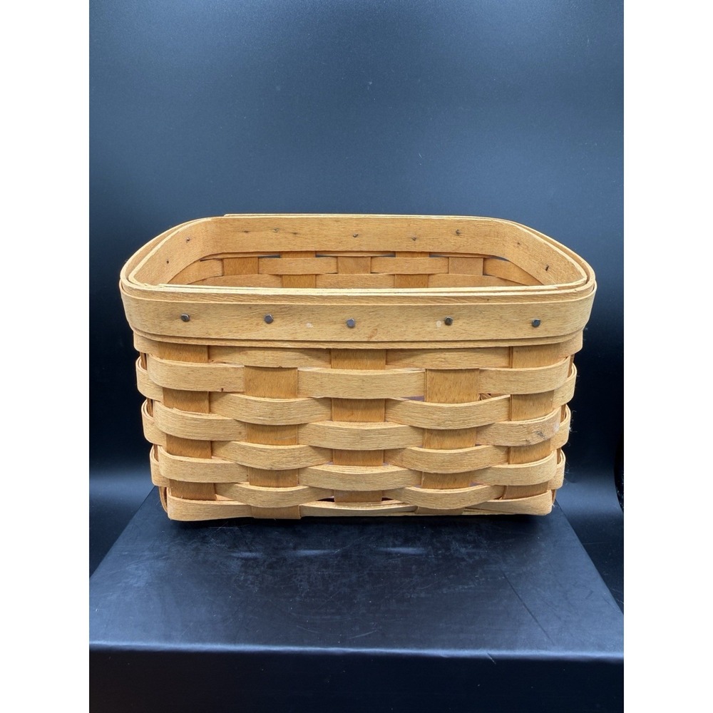 Longaberger 2001 Small Recipe Basket 🧺📘 Classic Collectible Kitchen Organizer